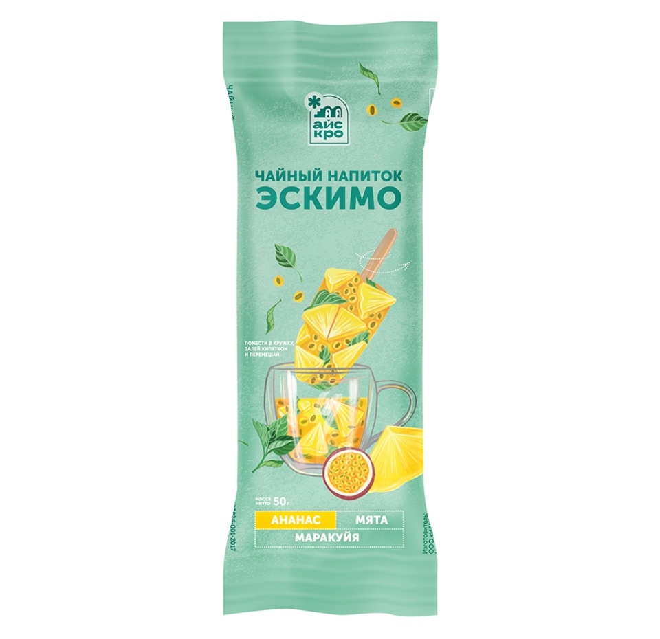 

Напиток чайный АйсКро Эскимо ананас маракуйа мята 50г
