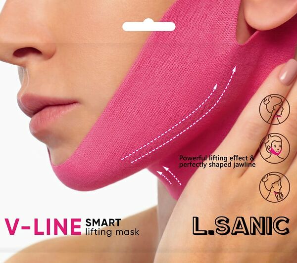 Маска-бандаж для лица L Sanic для коррекции овала лица 11г