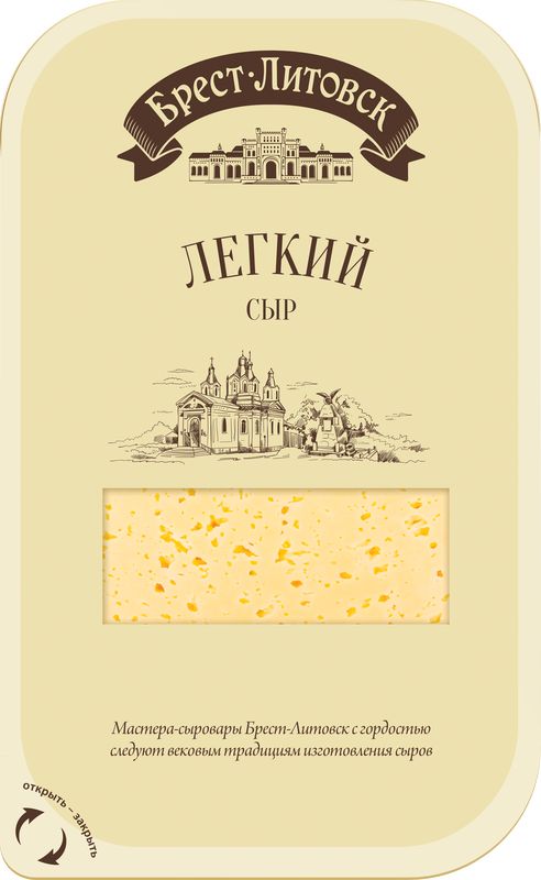 

Сыр Савушкин продукт Брест-Литовск Легкий 35 % полутвердый нарезка 150 г