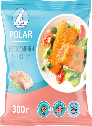 Треугольники лососевые Polar в панировке 300 г