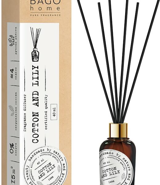 Диффузор ароматический Bago home Хлопок и лилия 40мл