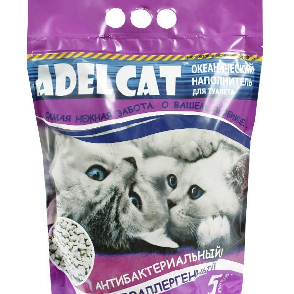 Наполнитель Adel cat для длинношерстных кошек, океанический впитывающий 5 л