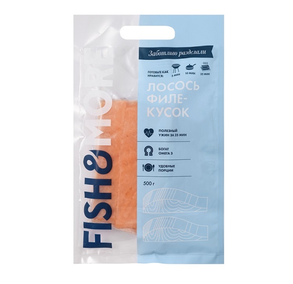 

Лосось Fish&More филе-кусок замороженный 500 г