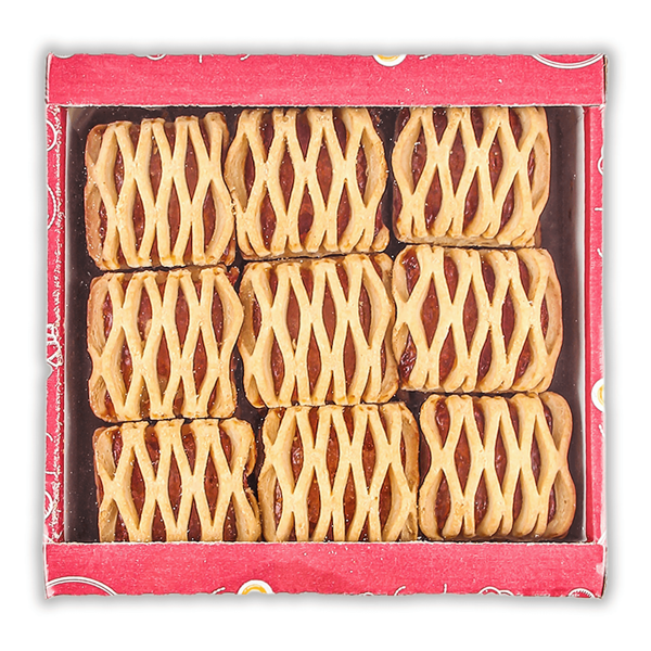 Печенье сдобное АШАН Красная птица Подушечки со вкусом клубники 500г