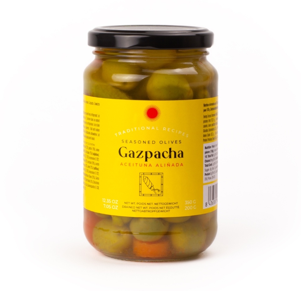 

Оливки Triana Olives зелёные без косточки в маринаде гаспачо