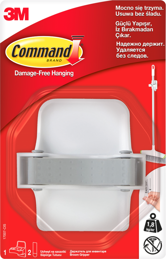 

Держатель для хоз.инвентаря COMMAND 17007 1шт