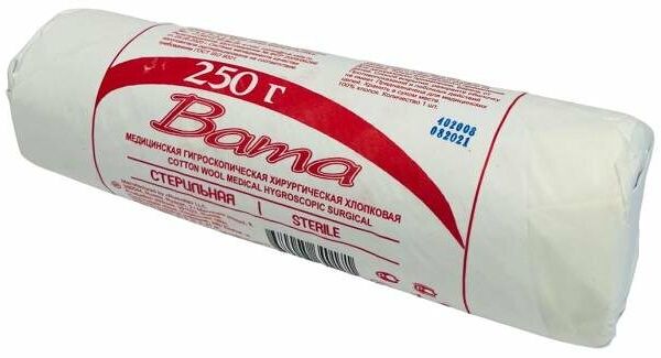 Вата РусВата хирургическая стерильная 250 г