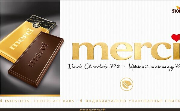 Шоколад Merci Горький 72% 100г