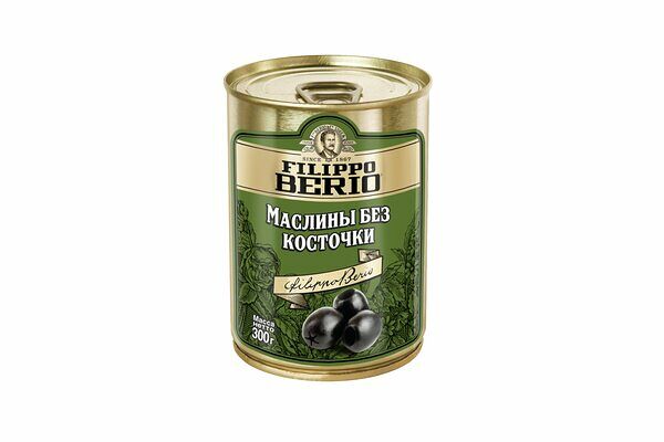 Маслины Filippo Berio без косточки
