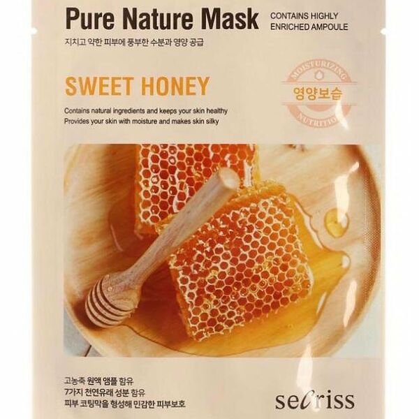 Маска тканевая для лица Anskin Secriss Pure Nature с экстрактом сладкого меда