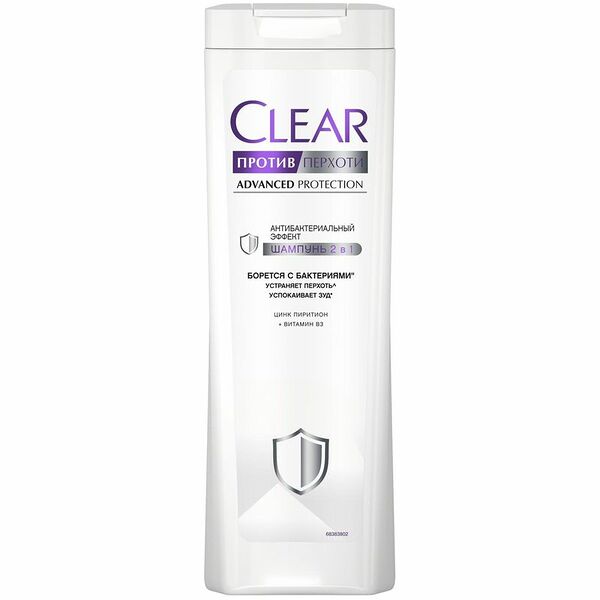Шампунь-бальзам Clear Vita abe Антибактериальный эффект против перхоти 2в1, 380мл