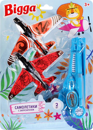

Набор игровой BIGGA Самолетики с запускателем, 17см