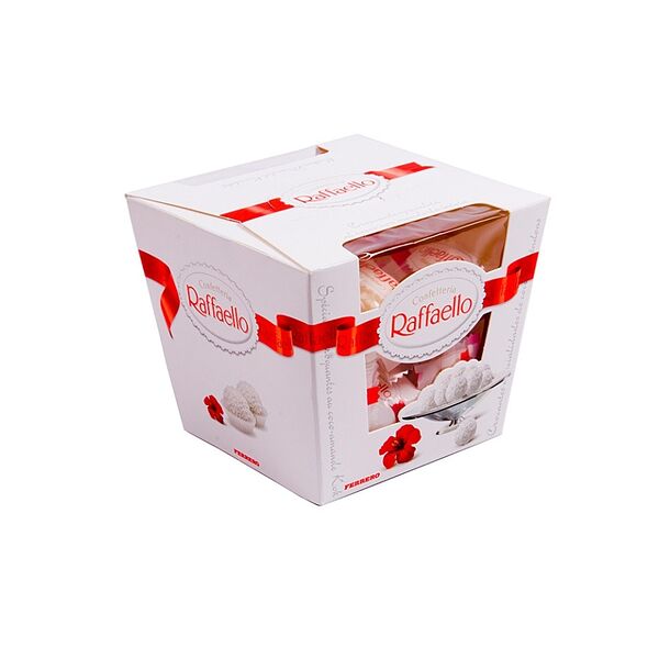 Конфеты Raffaello с цельным миндальным орехом в кокосовой обсыпке, 150 г