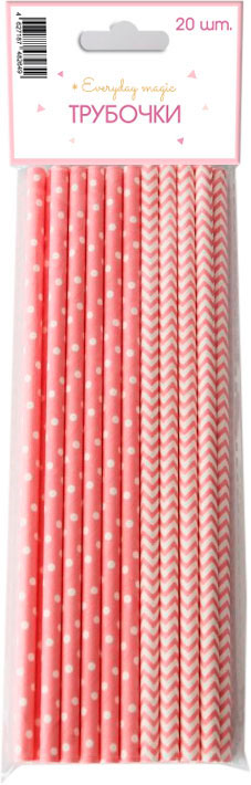 

Трубочки бумажные Пакетико Girls 20 шт