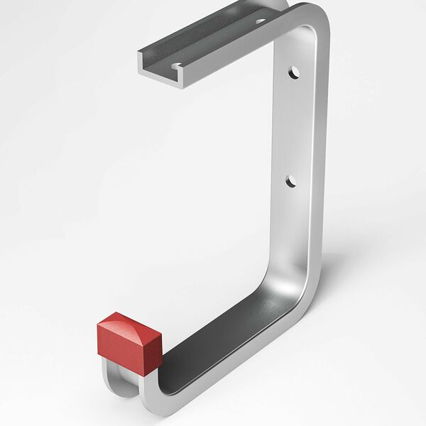 Крюк потолочный Лука, алюминий, серебристый, 15кг, 115х150мм