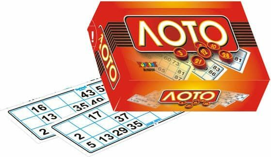 Лото (красное) настольно-печатная игра, арт. 00569