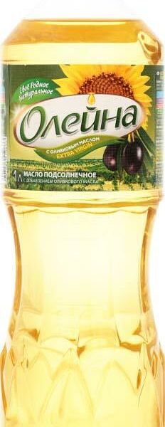 Масло подсолнечное Олейна рафинированное дезодорированное с добавлением оливкового масла 