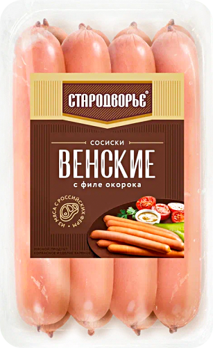 Сосиски Стародворье Венские вареные 600г