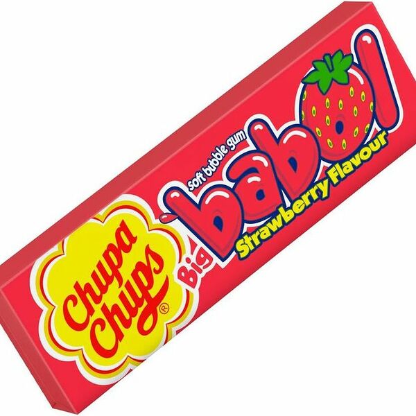 Жевательная резинка Chupa Chups Big Babol клубника