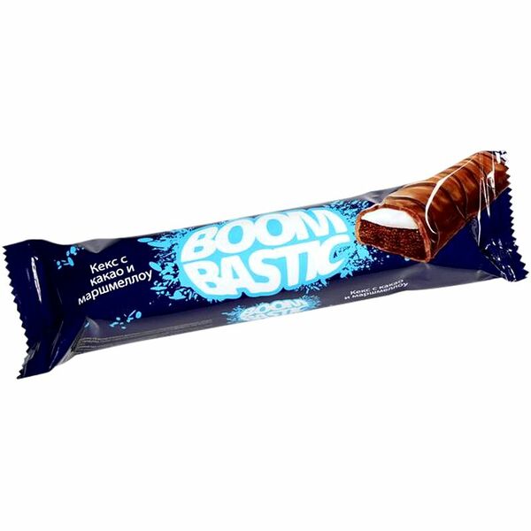 Батончик BoomBastic в молочном шоколаде с какао и маршмеллоу