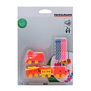 Свечи для торта Fackelmann с 4 подставками 12 шт 6 см Китай