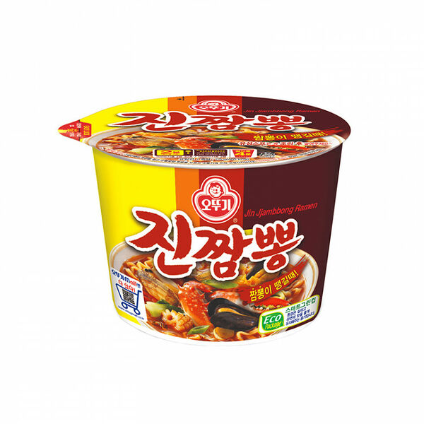 Лапша б\п со вк. морепродуктов острая Jin Jjambbong Ramen Оттоги, 115 г
