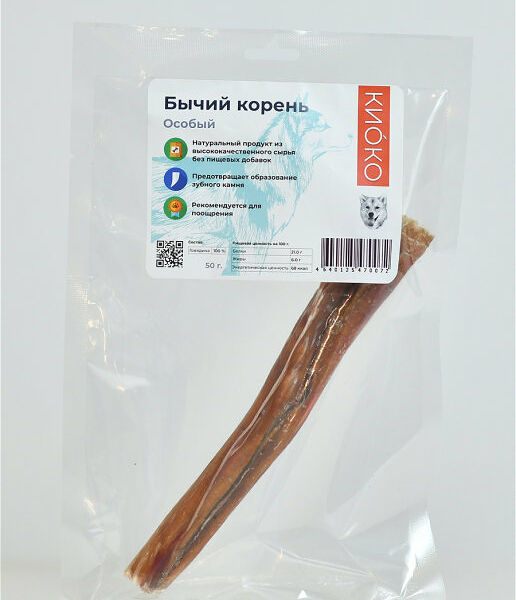 Киоко Бычий корень особый лакомство для собак 50 г