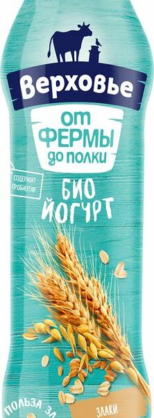 Биойогурт Верховье Со злаками 2% 260г