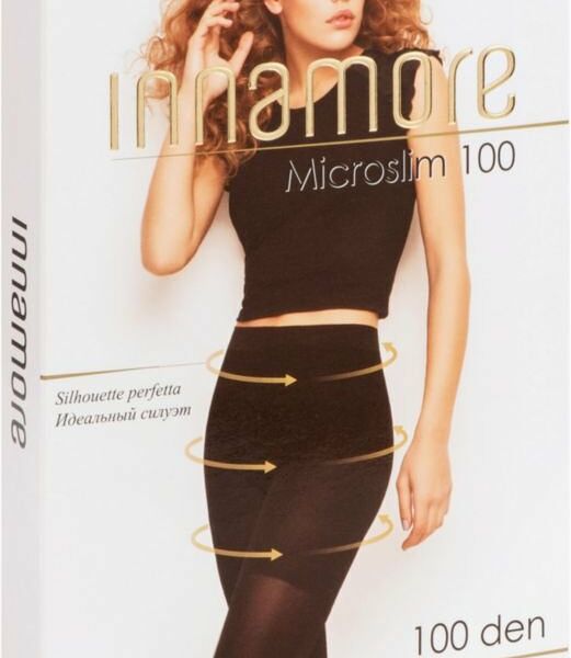 Колготки женские Microslim (Микрослим) цвет: черный, размер 4, 100 den ТМ Innamore (Иннаморе)