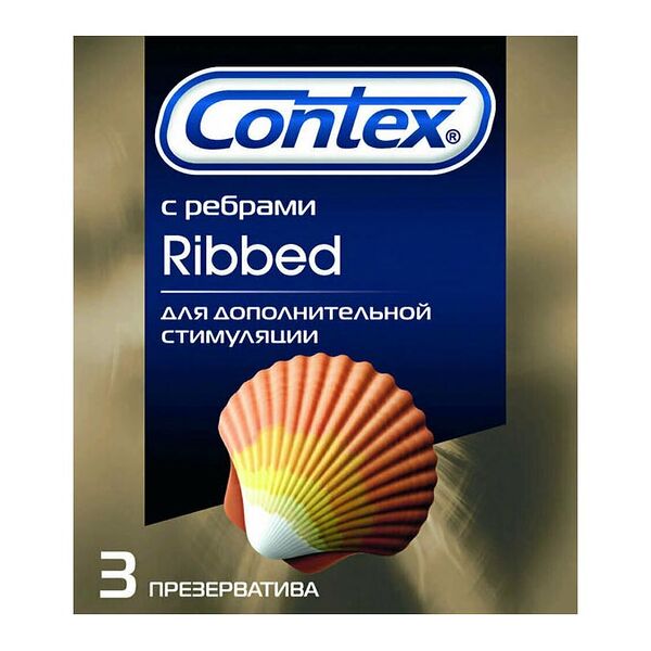 Презервативы Contex Ribbed 3 шт