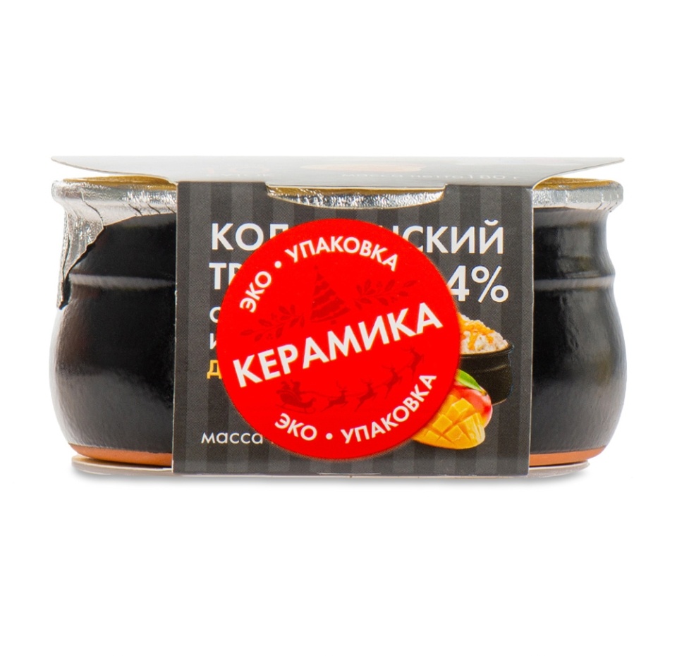 

Творог Коломенский c вареньем из манго 4% 180 г