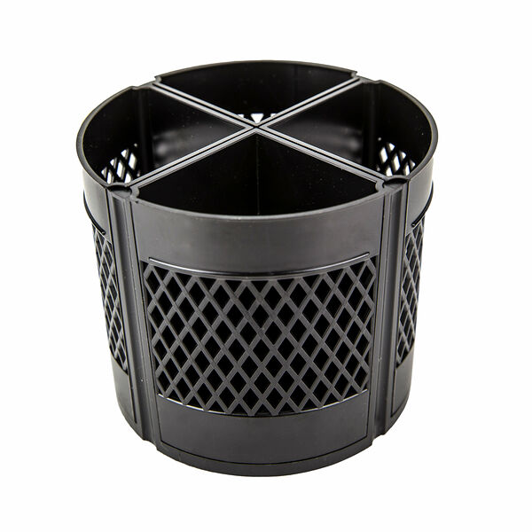 Подставка органайзер для канцелярских принадлежностей Deli, черная, 110x125x125, 8 отделений