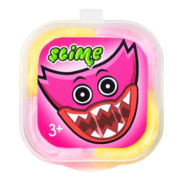 Игрушка Slime модели Киси-миси розовый/желтый, 60 г, Россия