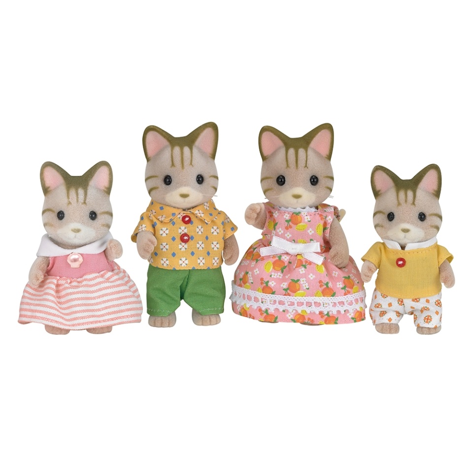 

Игровой набор Sylvanian Families Семья Полосатых Кошек, Япония