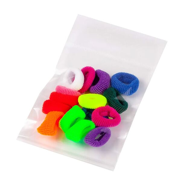 Набор резинок для собачьих волос в пакете с европодвесом 15-20 штуки