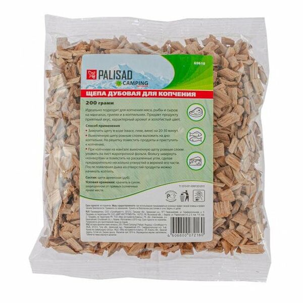 Щепа Palisad дубовая для копчения