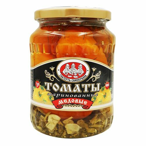 Томаты Скатерть-самобранка маринованные медовые желтые