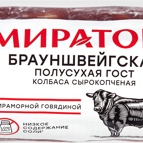 Колбаса сырокопченая Мираторг Брауншвейгская