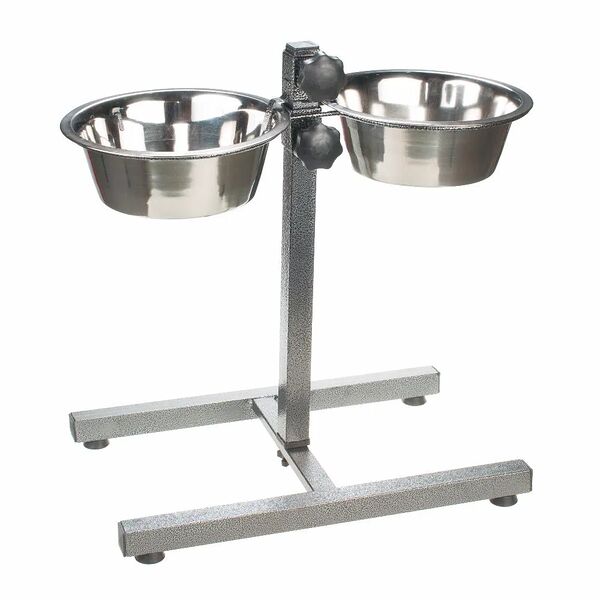 Стойка-кормушка Petmax металлическая для собак, 2 миски по 1,89 л
