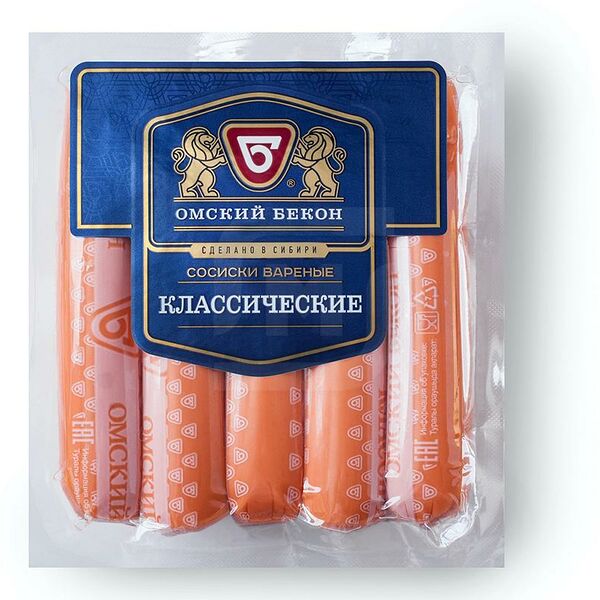 Сосиски Омский бекон классические