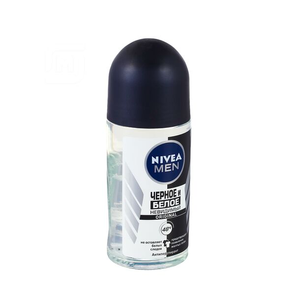 Антиперспирант мужской роликовый Nivea Men Невидимый Черное и белое 50 мл