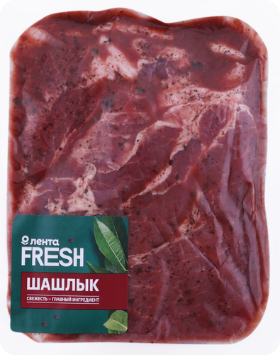 

Шашлык из свиной шеи ЛЕНТА FRESH в брусничном маринаде