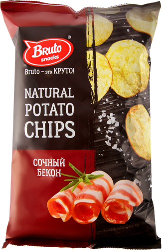 

Чипсы картофельные Bruto NPC сочный бекон 130 г
