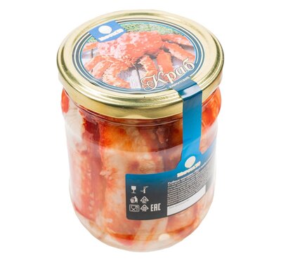 Мясо краба Широта 50 в солевой заливке Premium