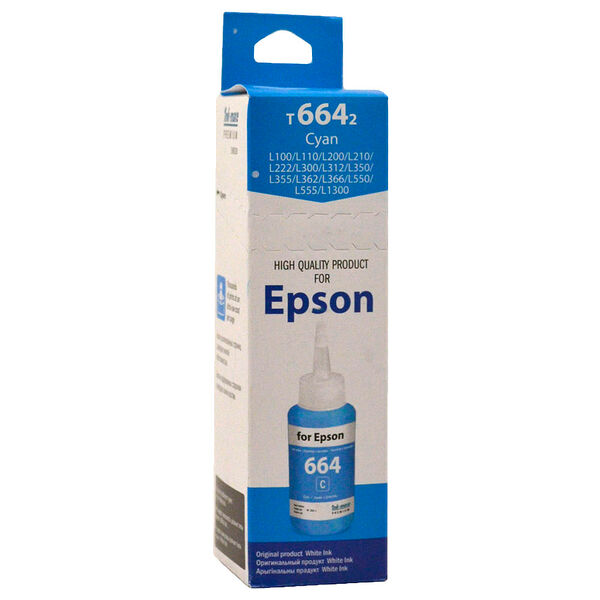 Чернила EPSON L100 Cyan Синие 70 мл, Корея