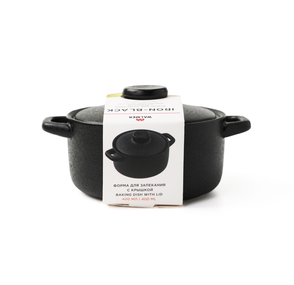 

Форма для запекания Walmer с крышкой Iron-black 400 мл