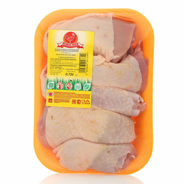 Окорочок цыпленка-бройлера без кости охлажденный ТМ Ясные Зори