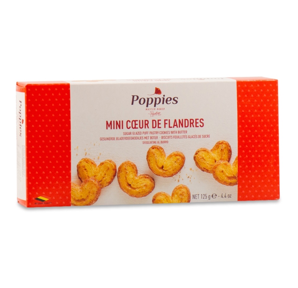 

Печенье Poppies Мини-сердечки 125 г