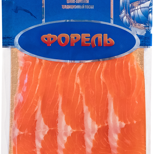 Форель слабосоленая РЫБНИК ломтики  