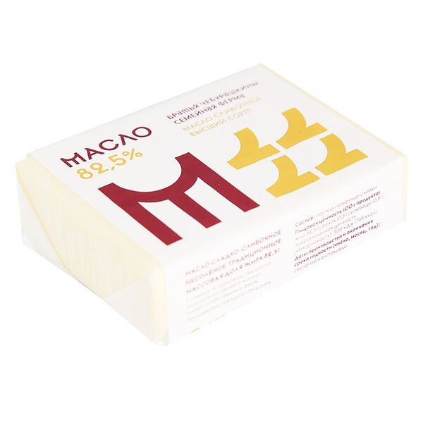 Масло сливочное 82.5%, «Братья Чебурашкины»
